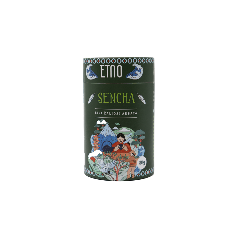 Sencha, biri žalioji arbata, ETNO, 80 g
