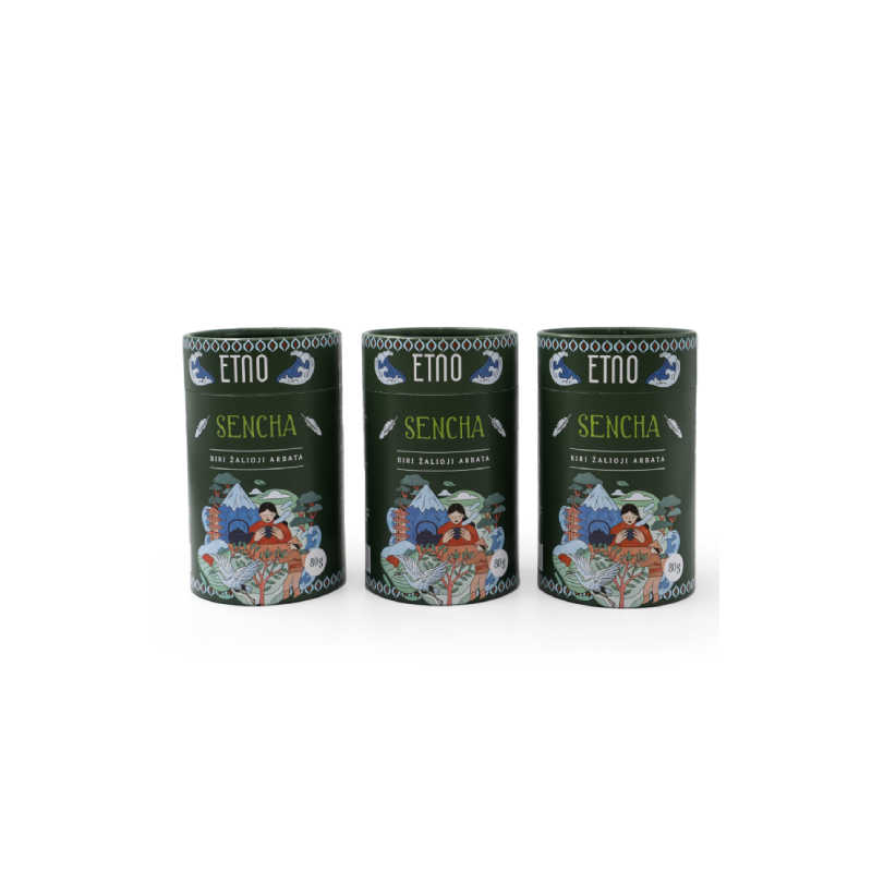 Žalioji arbata Sencha, ETNO, biri, 80 g