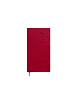 Darbo knyga - kalendorius MIDI 2027m 90x167mm, bordo spalvos