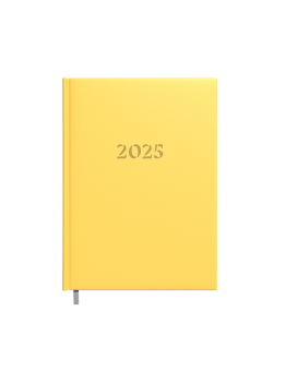 Darbo knyga - kalendorius 2027m. A5, geltonos spalvos