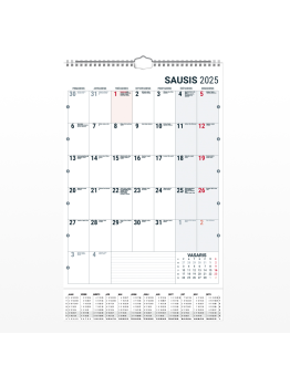Sieninis kalendorius MONO PLANNER 2027 m.
