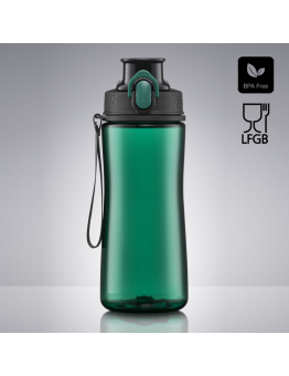 Gertuvė COLORISSIMO TRITAN, plastikinė 550ml, žalios spalvos