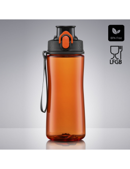 Gertuvė COLORISSIMO TRITAN, plastikinė 550ml, oranžinės spalvos