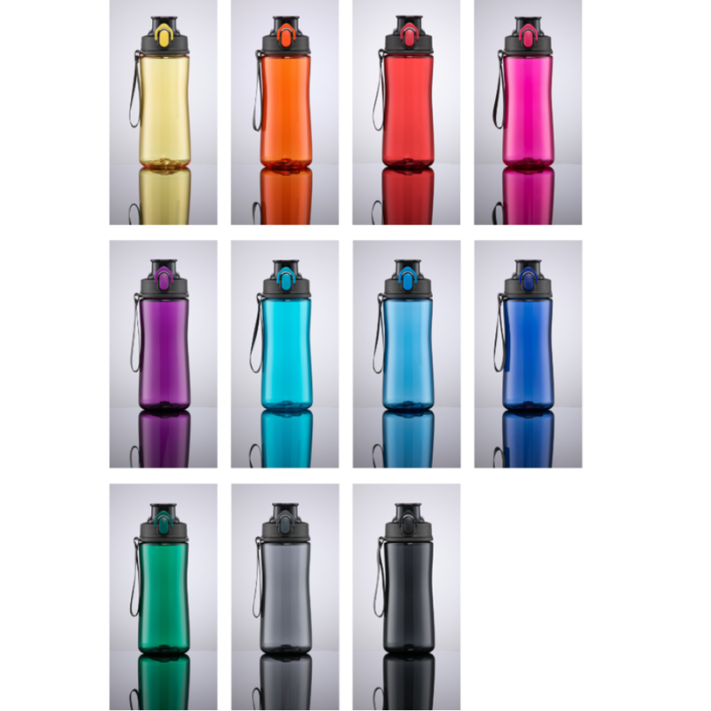 Gertuvė COLORISSIMO TRITAN, plastikinė 550ml, žalios spalvos