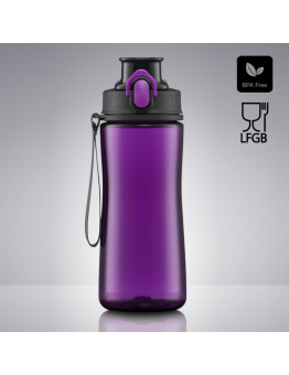 Gertuvė COLORISSIMO TRITAN, plastikinė 550ml, violetinė spalvos