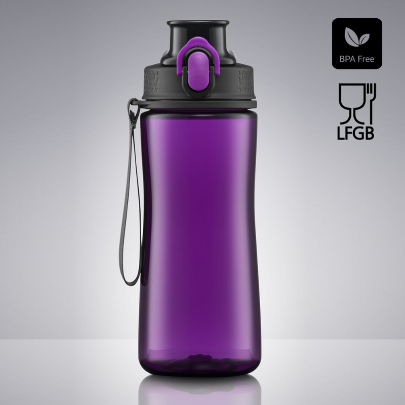 Gertuvė COLORISSIMO TRITAN, plastikinė 550ml, violetinė spalvos