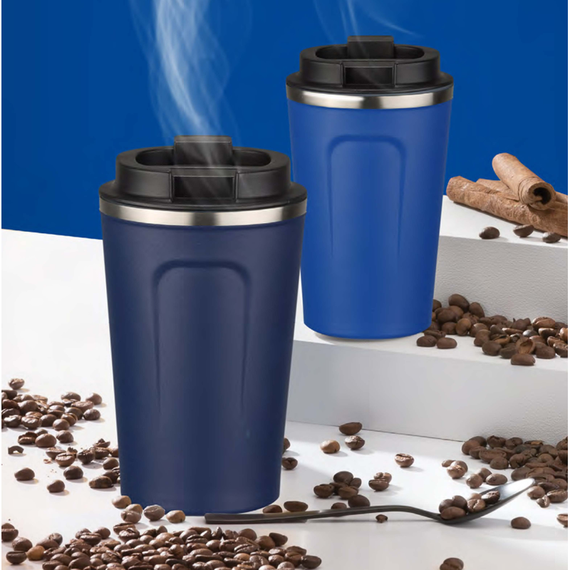 Termo puodelis NORDIC 350ml, mėlynos sp.