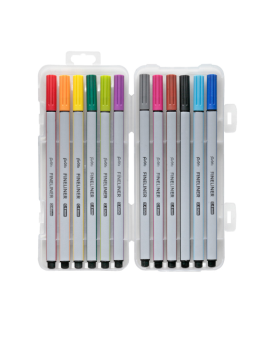 Rašiklių rinkinys FOROFIS FINELINERS 0,4mm 12 spalvų