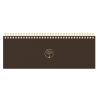 Horizontalus stalo kalendorius MEMO ECO CARDBOARD 2027m., t. rudos spalvos
