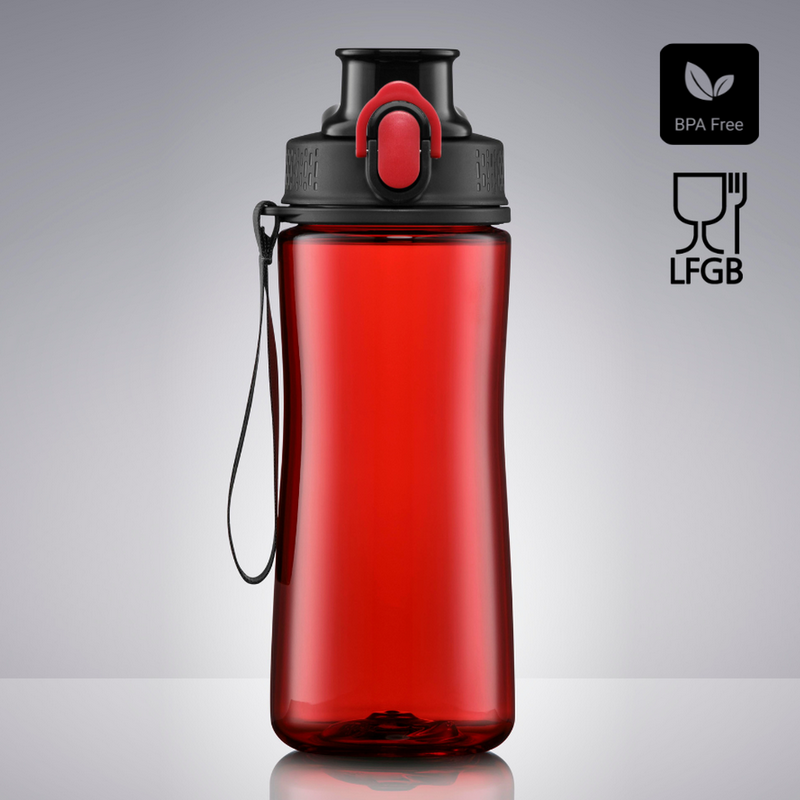 Gertuvė COLORISSIMO TRITAN, plastikinė 550ml, raudonos spalvos