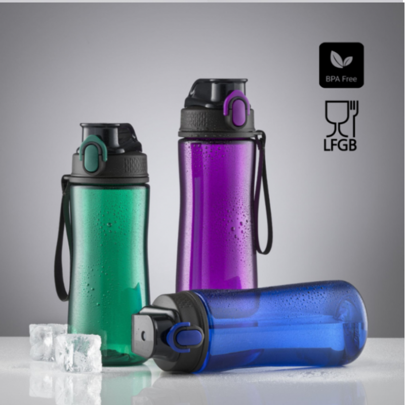 Gertuvė COLORISSIMO TRITAN, plastikinė 550ml, t.mėlynos spalvos