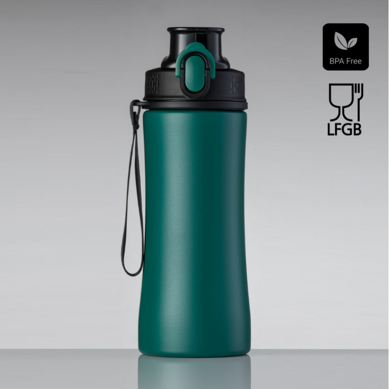 Gertuvė COLORISSIMO PRIMO, metalinė 550ml, žalios spalvos