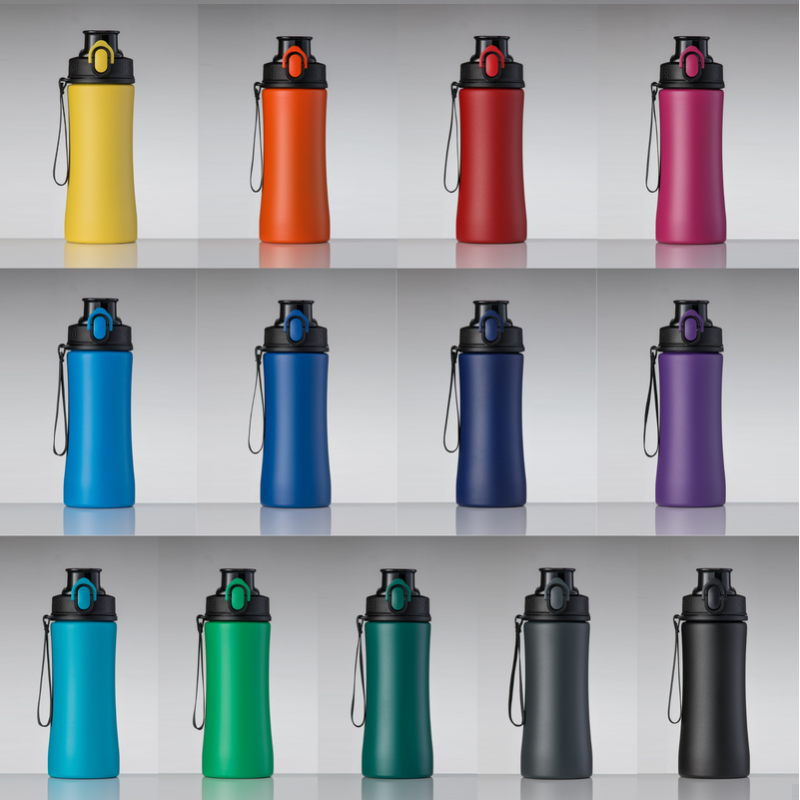 Gertuvė COLORISSIMO PRIMO, metalinė 550ml, žalios spalvos