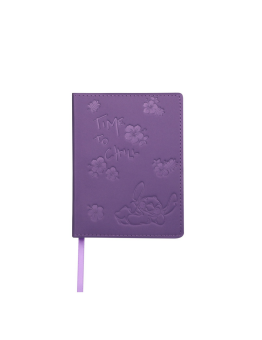 Užrašų knygutė STITCH B6 80l. langeliais, violetinė sp.