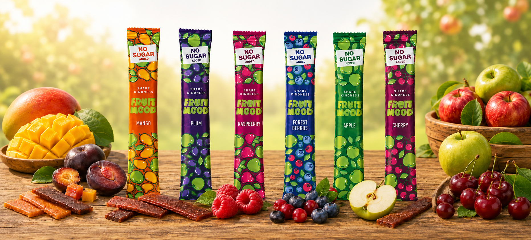 Fruitmood be pridėtinio cukraus